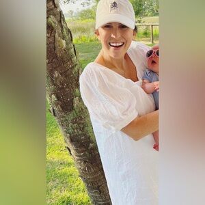 Victoria Dunn Gauze White Dress